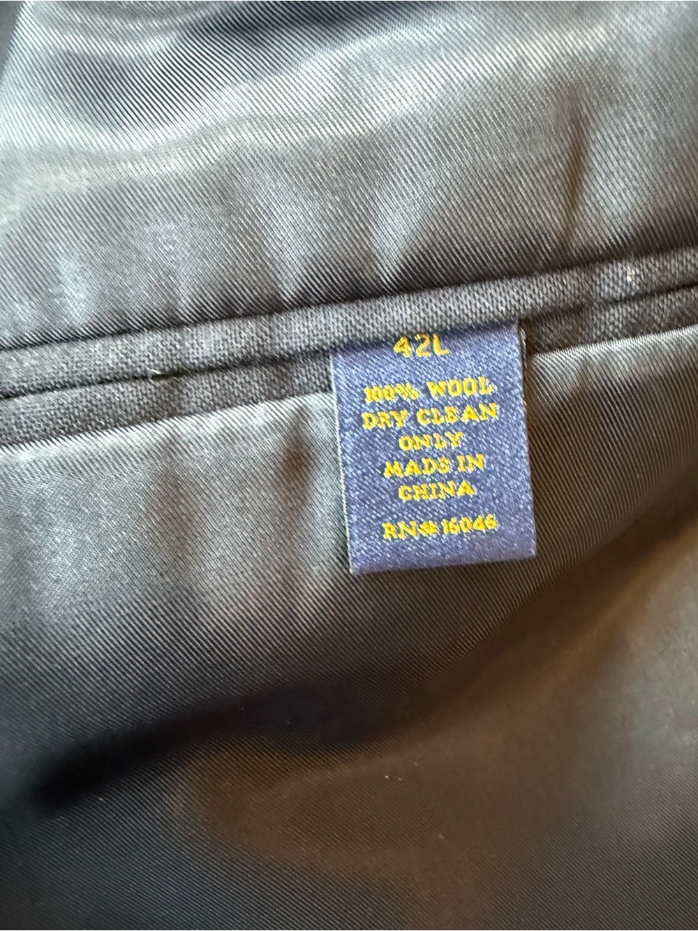 Club Room Charter Club Sport Coat 42L Tall Navy Blue Wool Blazer - Picture 6 of 11